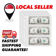 Transparent Banknote Holder Sheets: 3 Pocket Album Pages for World Paper & Polymer Currency Notes