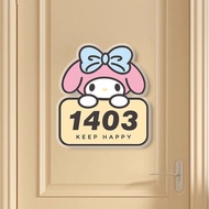 Acrylic Household Household Household Household Household Household Number Plate Sanrio Cute Self-Ad