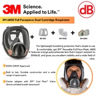 3M 6800 Full Facepiece Dual Cartridge Respirator (medium)