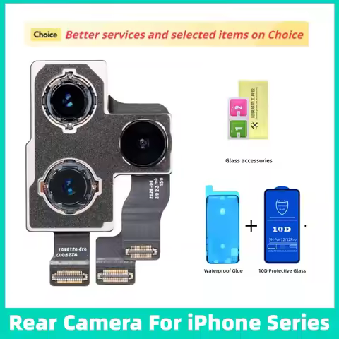 Tested Back Camera For iPhone 7 8 Plus XR X XS 11 2 Pro Max MINI Back Camera Rear Main Camera For iP