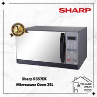 Sharp R357EK 25L Microwave Oven Powerful 1000W Auto Cook Menu Defrost Function Modern Compact Design