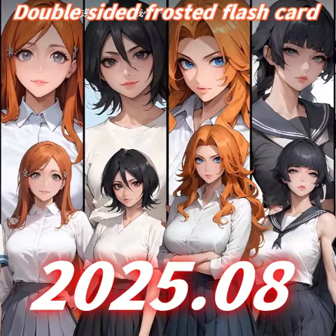 2508 Kugisaki Nobara Darkness Aqua Demon Slayer: Kimetsu no Yaiba BLEACH Collect Flash Cards 63*88mm