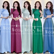 Tencel LEOSWEARING Luxurious Floral Ao Dai with Skirt Pants DB601 DB597
