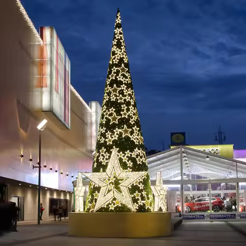 he-Outdoor Waterproof PVC Artificial Giant 10m Christmas Tree Giant for Christmas Decoration！