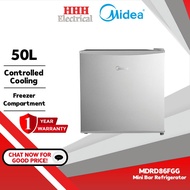 Midea 50L Mini Bar Refrigerator MDRD86FGG Peti Sejuk 1 Pintu with Controlled Cooling Freezer Comparm