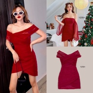 Red Dress Mesh Linda Label.