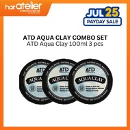 【MALAYSIA READY STOCK】 ATD AQUA Hair Clay Matte Styling High Strong Hold Low Shine 100ML 专业造型发泥
