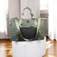 ANT Project - Tas Gym Duffel Bag OPTIMUS Waterproof 2 in 1 Tote Bag - Tas Travel Hitam & Hijau Army