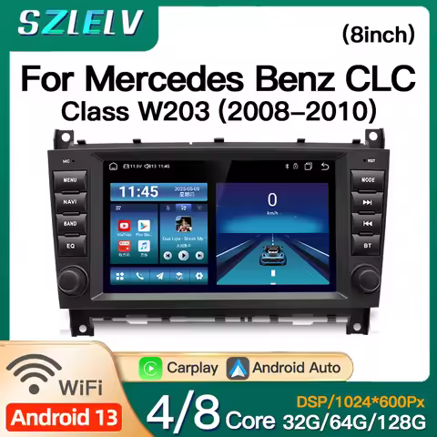 8'' For Mercedes Benz CLC Class W203 C180 C200 C220 C230 C240 C250 Android Car Radio Multimedia Play