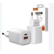 33W CHARGER HEAD ADAPTOR Gan RECCI RC60e Pd Usb + Type c