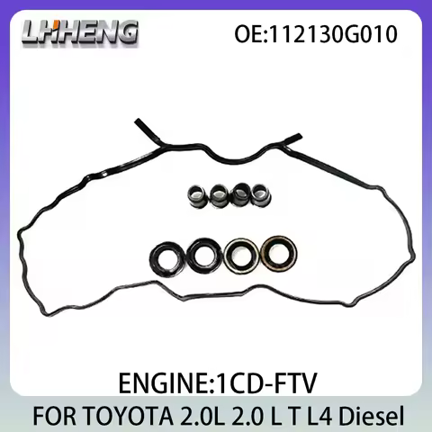 Valve cover gasket set For TOYOTA AVENSIS COROLLA PREVIA RAV 4 2.0L 2.0 L T L4 Diesel 1999-2009 1121