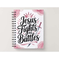 PERSONALIZED NOTEBOOK JOURNAL BIBLE VERSE/QUOTE COVER