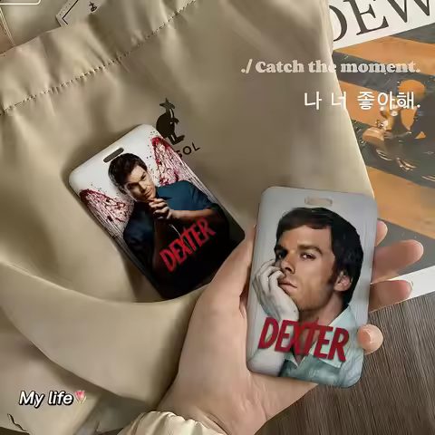 Dexter Morgan Character 1pc Credit Card Holders Bank Card Neck Strap Card Bus ID Holder Students Ide