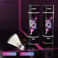 [Chengxingsis] 3/6Pcs Badminton Balls Shuttleco White Goose Feather Flying Stability Durable Feather