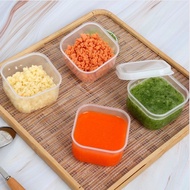 Mini plastic freezer box for food, volume 60ml