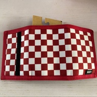 2023 VANSˉGenuine Vance Wallet Checkerboard canvas triple fold wallet card Bag Magnetic zipper anti-