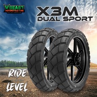 100/80-14 TL ORIGINAL BEAST MOTORCYCLE TIRE "BEAST X3M DUAL SPORT" 100/80 - 14 Tubeless
