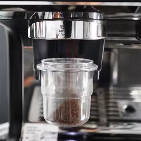 51/53/58mm Coffee Dosing Cup Espresso Coffee Powder Cup Brewing Bowl Portafilter Clear Espresso Mach