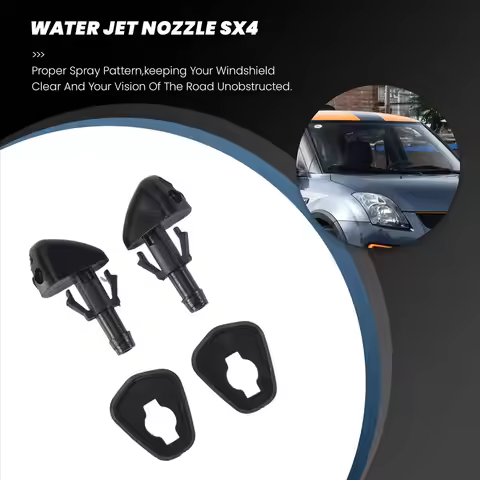 #11R Water Jet Nozzle ,2X Car Windshield Wiper Water Jet Nozzle for Suzuki Swift Alto Liana (black)