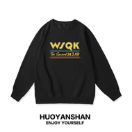 Radio Station WSQK 94.5FM Couple Sports Loose Street Trend Men's Sweatshirt 101