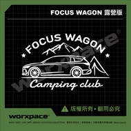 [worxpace] Ford Focus Wagon Camping Version Car Sticker