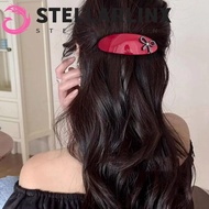 STELLARLINX Curved Ellipse Hairpins, Vintage Colorful Bow Sweet Elliptical Acetate Hair Clips, Trend