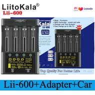 เครื่องชาร์จ Liitokala รุ่น Lii-600 ชาร์จเร็วสูงถึง 3A/1h หน้าจอ LCD ปุ่มสัมผัส รองรับถ่าน  AA/AAA/C