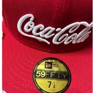 5950 7 1/4 NE Coca Script Red Baseball Cap
