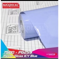 Pastel gloss icy blue maxdecal motorcycle sticker