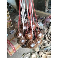 10 pairs of coconut shell egrang, coconut shell egrang and strong