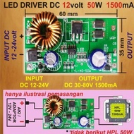 led driver lampu led 50 watt tanpa casing