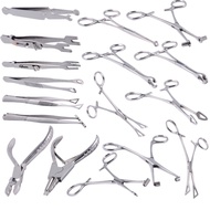 Professional piercing tool Stainless Steel piercing forceps Needle pliers ear piercing navel tongue 