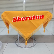 Paskibra tray base, plain yellow flag ceremony tray base