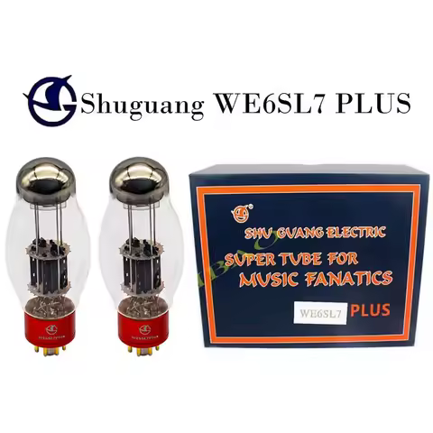 SHUGUANG WE6SL7 WE-6SL7 Vacuum Tube Valve PLUS Upgradat 6N9P 6SL7GT 6H9C CV1985 6SL7 Electron Tube D
