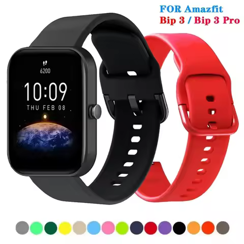 Soft Silicone Colorful Sport Bracelet for Amazfit Bip3 Pro Smart Watch Wristband for Amazfit Bip 3/B