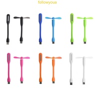 fol USB 5V Fan Flexible Portable Mini Fan USB 5V Fan with USB LED Light Lamps