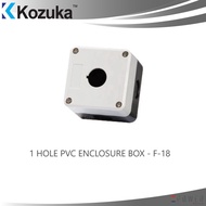 KOZUKA PVC ENCLOSURE BOX 1HOLE F18 KB2-E SERIES 22mm CONTROL COMPONENTS FOR PILOT LAMP/BUZZER/SELECTOR/PUSH BUTTON