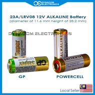 GP23A POWERCELL 23A 12V Alarm-Remote Alkaline Batteries Auto-gate 23A AutoGate Battery LRV08 Battery