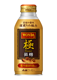 朝日 WONDA極微糖 瓶裝罐 370g×24