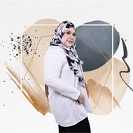 XL-3XL MUSLIMAH PLUS SIZE FLOWERY EMBROIDERY BLOUSE 6638