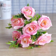 7 Mary Roses Simulation Flowers Fake Flowers Wedding Decorative Flowers
