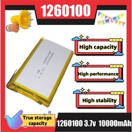 1260100 10000mAh 3.7V  rechargeable lithium polymer battery, with PCB for desktop portable power [CO