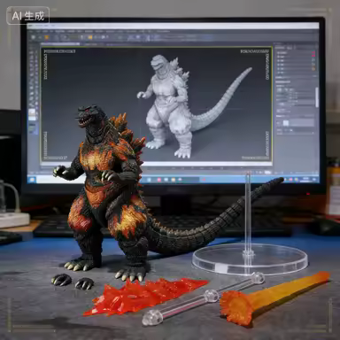 Bandai Godzilla S.H.MonsterArts SHM Burning Godzilla 1995 70th Anniversary Special Ver Anime Action 