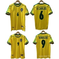 1998 World Cup Football Jersey Brazil Home Jerseys