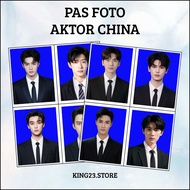 Chinese Actor Photo Pass Size 3x4 Glossy 310 gsm Background Photo IDbiru