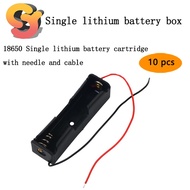 [Ready Stock Supply] 10pcs with Cable 18650 Battery Box Lithium Battery 1 Pc 18650 with Cable Battery Box 1 Battery Box Series Rechargeable Battery Box