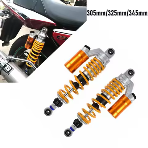 305mm 325mm 345mm Adjustable Motorcycle Rear Shock Absorber Suspension For Honda Yamaha Kawasaki Suz