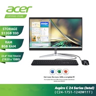 ACER ASPIRE C24-1751-1240W11T All-in-one Desktop ( I5-1240P 8GD4 512SSD WIN11H 23.8" Touch With Offi