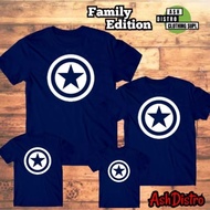 Family chaplain t-shirt couple t-shirt Family captain america shirt/
