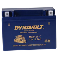 DYNAVOLT MG14ZS-C แบตเตอรี่มอเตอร์ไซค์แบบเจลไม่ต้องใช้น้ำกลั่น 12V 12AH ขนาด 150x86x110 น้ำหนัก 3.38KG. CCA 250